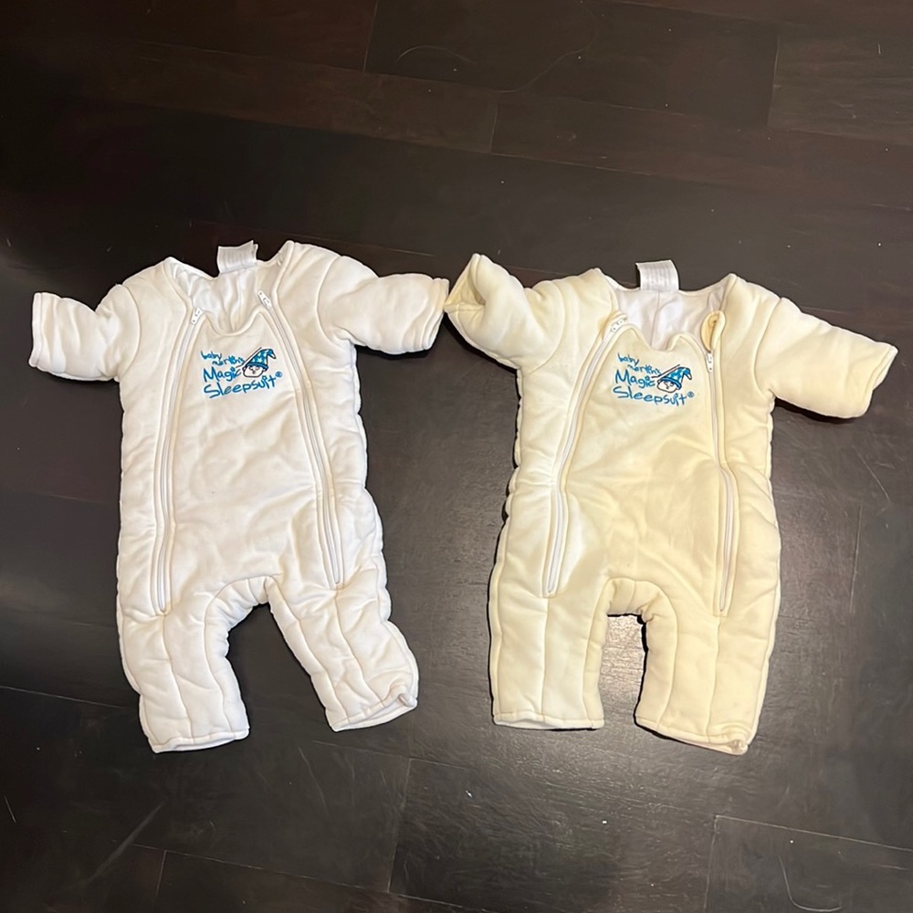 2 Baby Merlin’s Magic Sleepsuit- Yellow- Small: 3-6 months